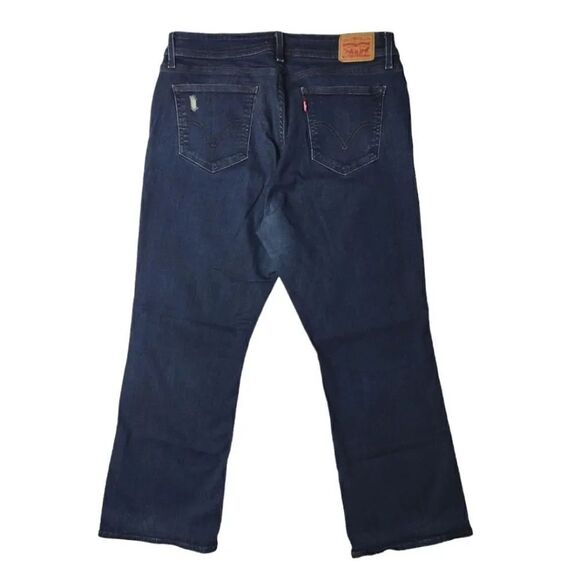 Levi's 529 Midrise Distressed Curvy Bootcut Jeans Size 33 - Picture 16 of 16